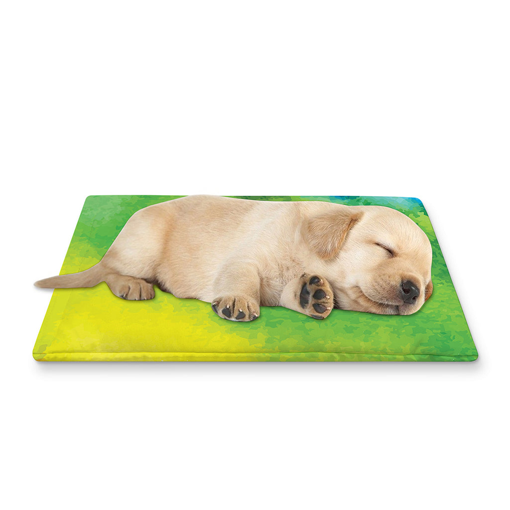 Watercolor Rainbow LGBT Pride Print Pet Cooling Mat Cover