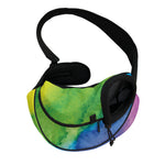 Watercolor Rainbow LGBT Pride Print Pet Sling Carrier