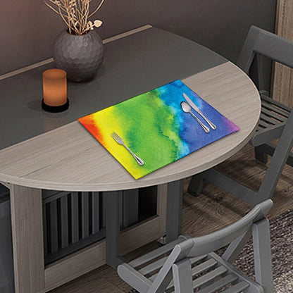 Watercolor Rainbow LGBT Pride Print Placemat