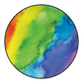 Watercolor Rainbow LGBT Pride Print Round Floor Mat