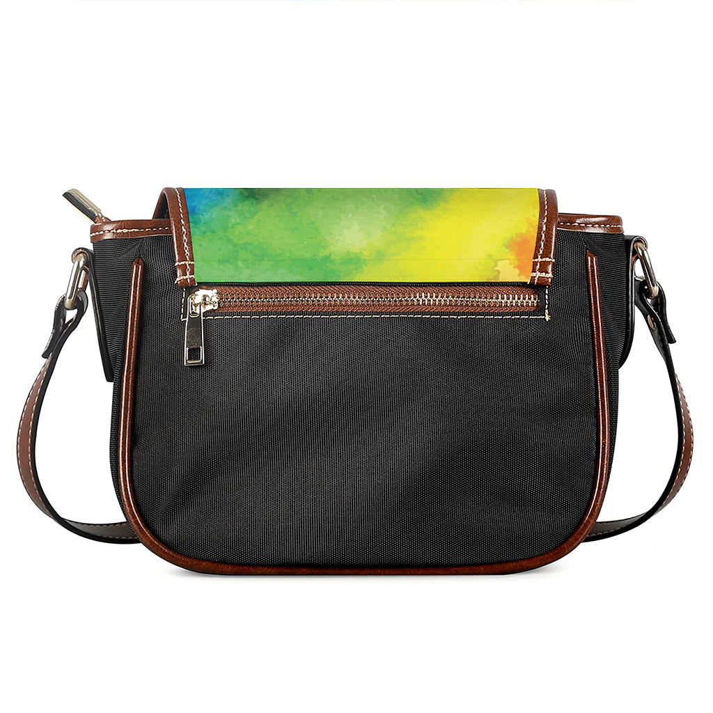 Watercolor Rainbow LGBT Pride Print Saddle Bag