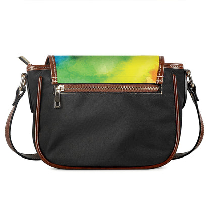 Watercolor Rainbow LGBT Pride Print Saddle Bag