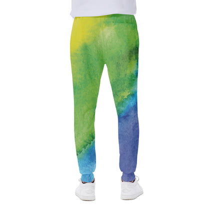 Watercolor Rainbow LGBT Pride Print Scuba Joggers