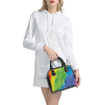 Watercolor Rainbow LGBT Pride Print Shoulder Handbag