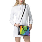 Watercolor Rainbow LGBT Pride Print Shoulder Handbag