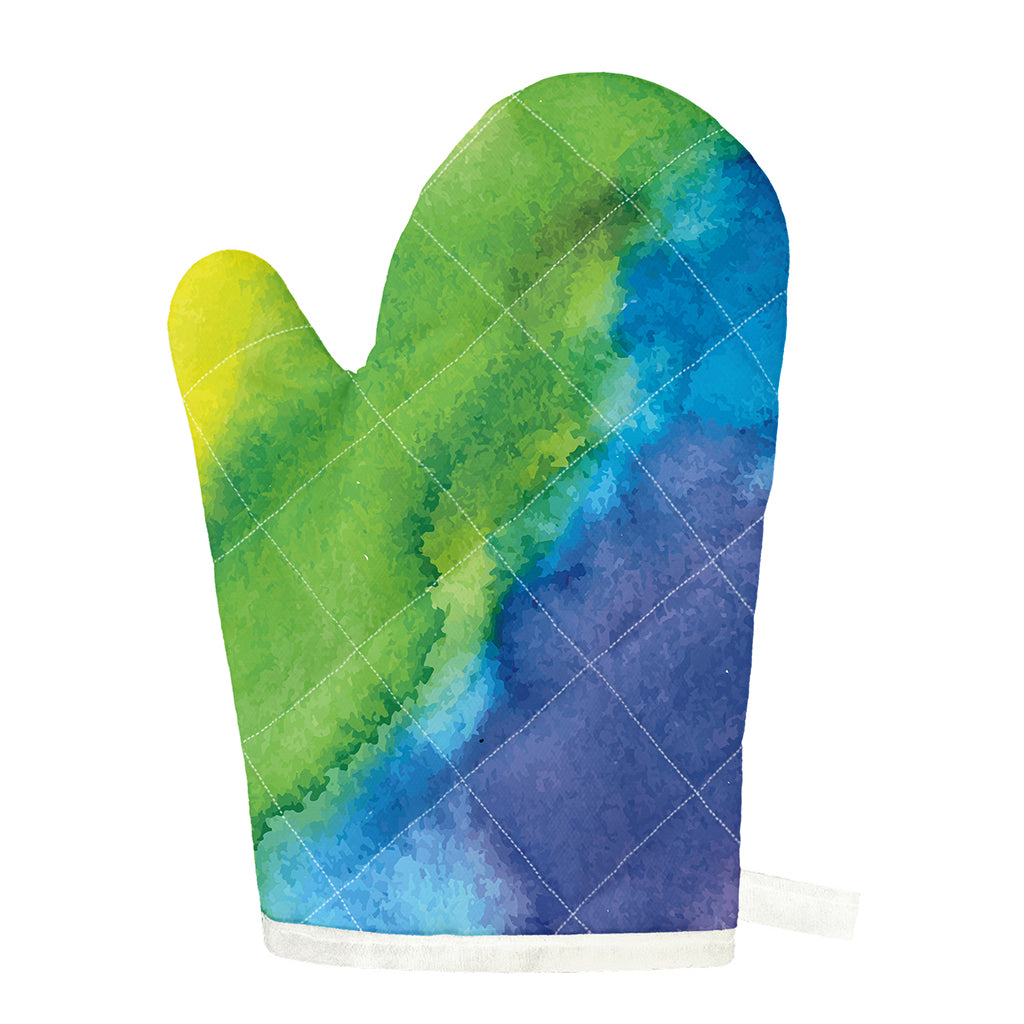 Watercolor Rainbow LGBT Pride Print Single Oven Mitt
