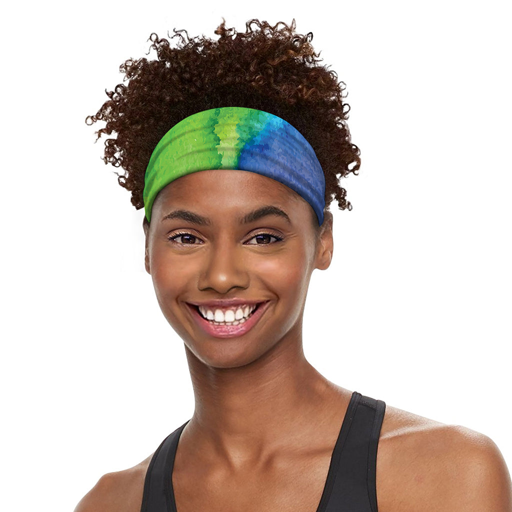 Watercolor Rainbow LGBT Pride Print Sports Headband
