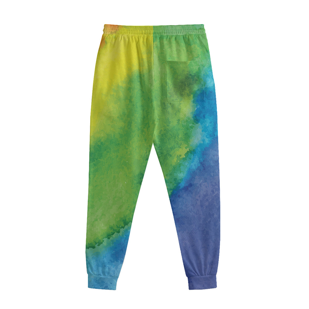 Watercolor Rainbow LGBT Pride Print Sweatpants