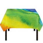 Watercolor Rainbow LGBT Pride Print Tablecloth