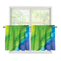 Watercolor Rainbow LGBT Pride Print Tier Curtains