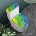 Watercolor Rainbow LGBT Pride Print Toilet Lid And Tank Cover Set