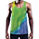 Watercolor Rainbow LGBT Pride Print Training Tank Top