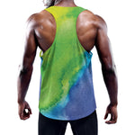 Watercolor Rainbow LGBT Pride Print Training Tank Top
