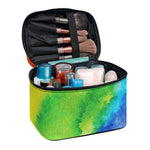 Watercolor Rainbow LGBT Pride Print Travel Makeup Bag