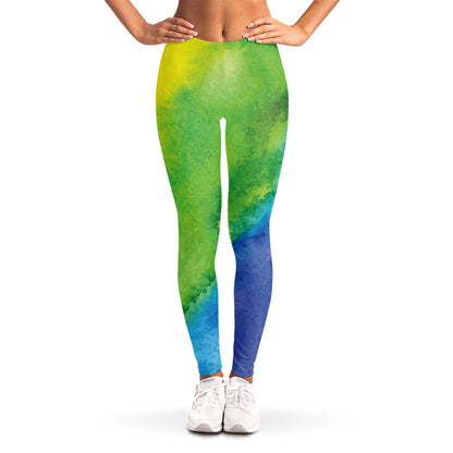 Watercolor Rainbow LGBT Pride Print Women's Leggings