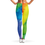 Watercolor Rainbow LGBT Pride Print Women's Leggings