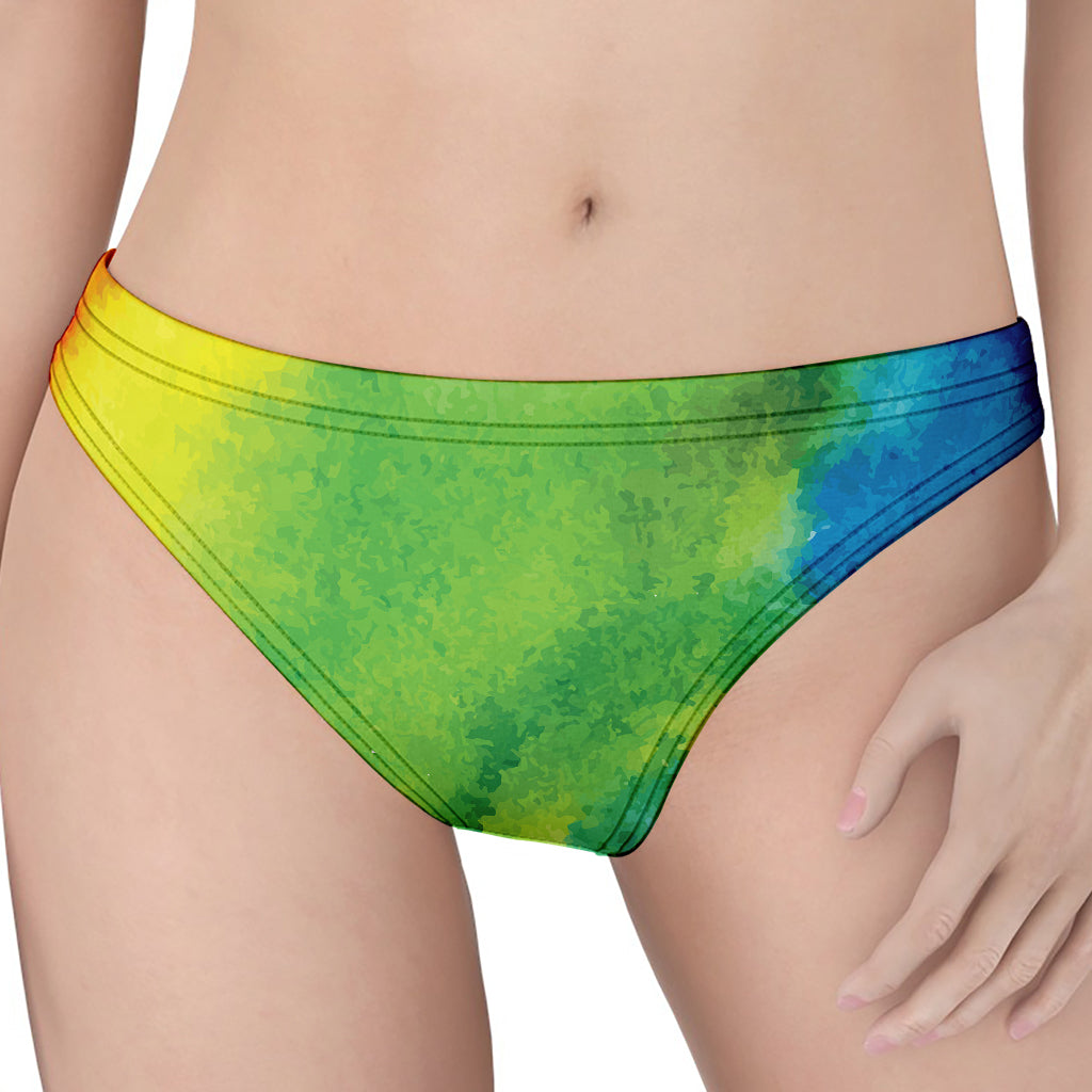 Watercolor Rainbow LGBT Pride Print Women's Thong