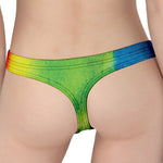 Watercolor Rainbow LGBT Pride Print Women's Thong