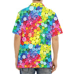 Watercolor Rainbow Pattern Print Aloha Shirt