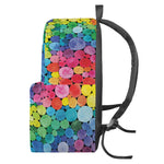 Watercolor Rainbow Pattern Print Backpack
