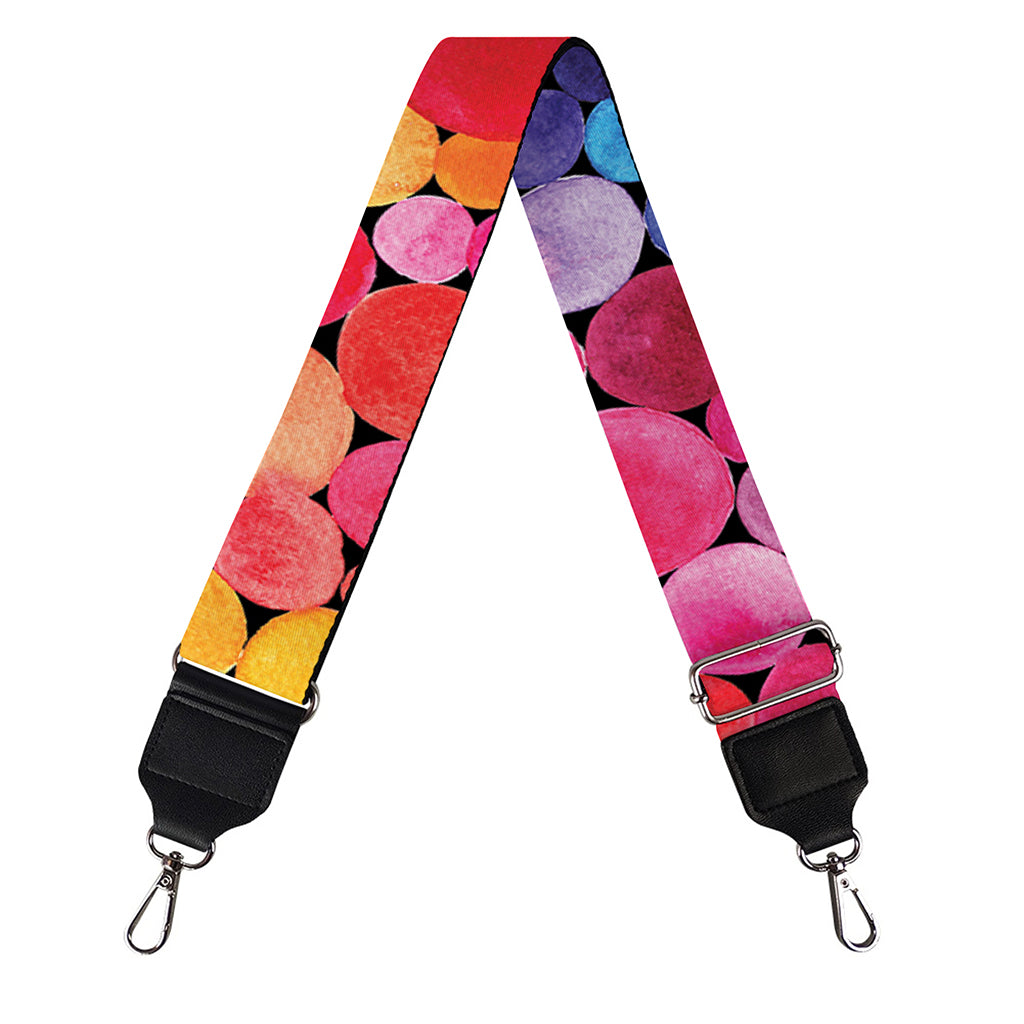 Watercolor Rainbow Pattern Print Bag Strap