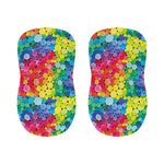 Watercolor Rainbow Pattern Print Bar Stool Covers