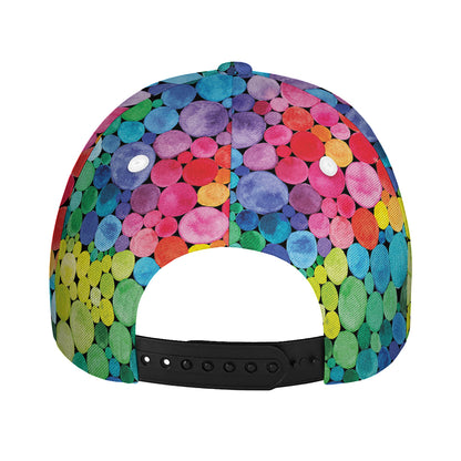 Watercolor Rainbow Pattern Print Baseball Cap
