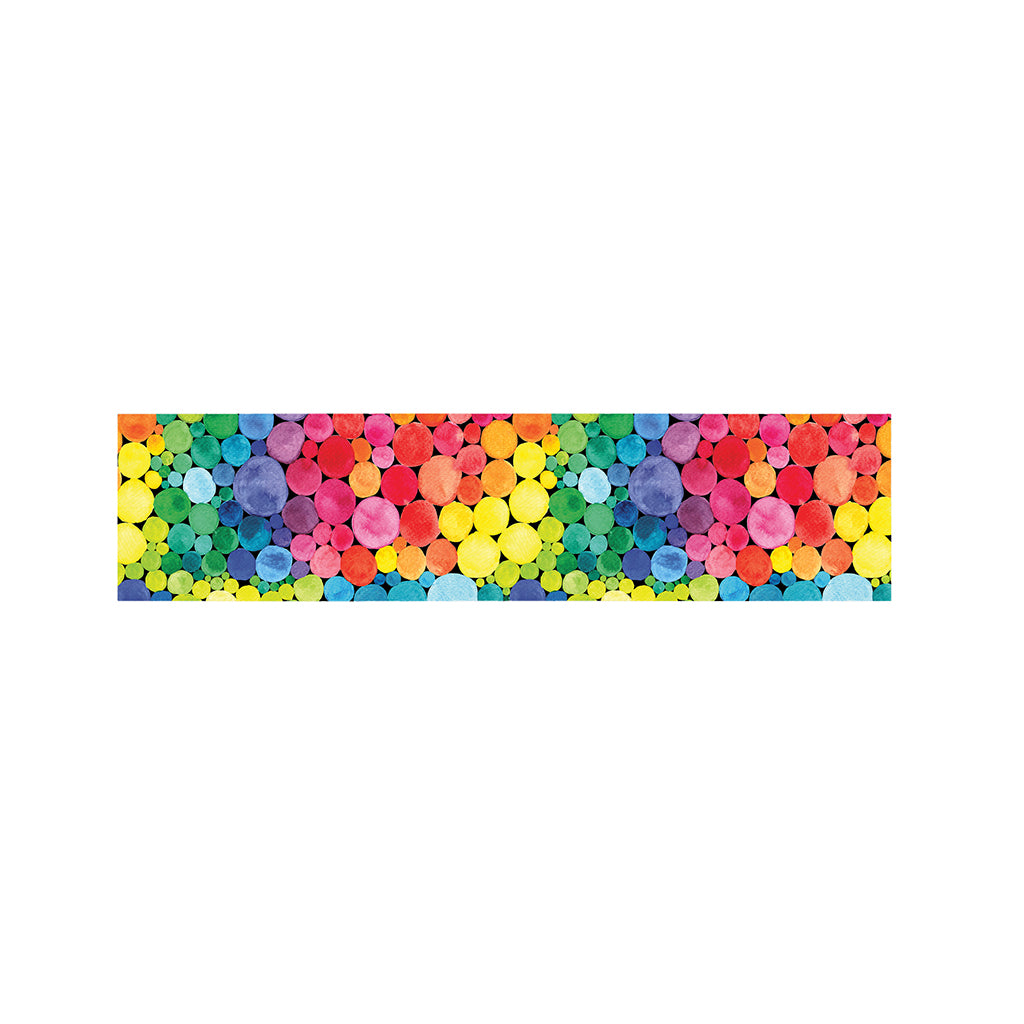 Watercolor Rainbow Pattern Print Bed Runner