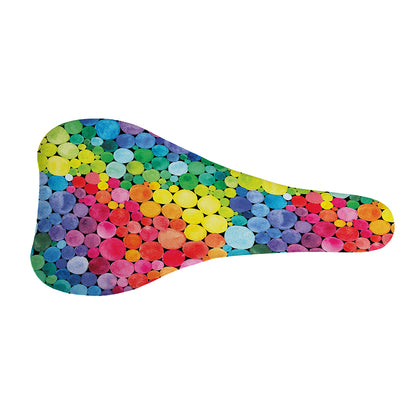 Watercolor Rainbow Pattern Print Bicycle Seat Cover
