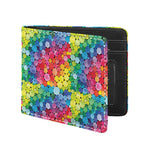Watercolor Rainbow Pattern Print Bifold Wallet