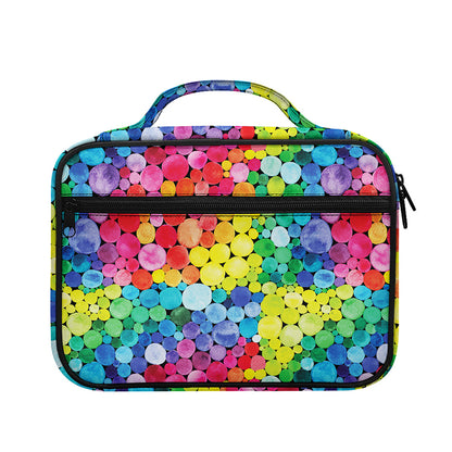 Watercolor Rainbow Pattern Print Briefcase Bible Bag