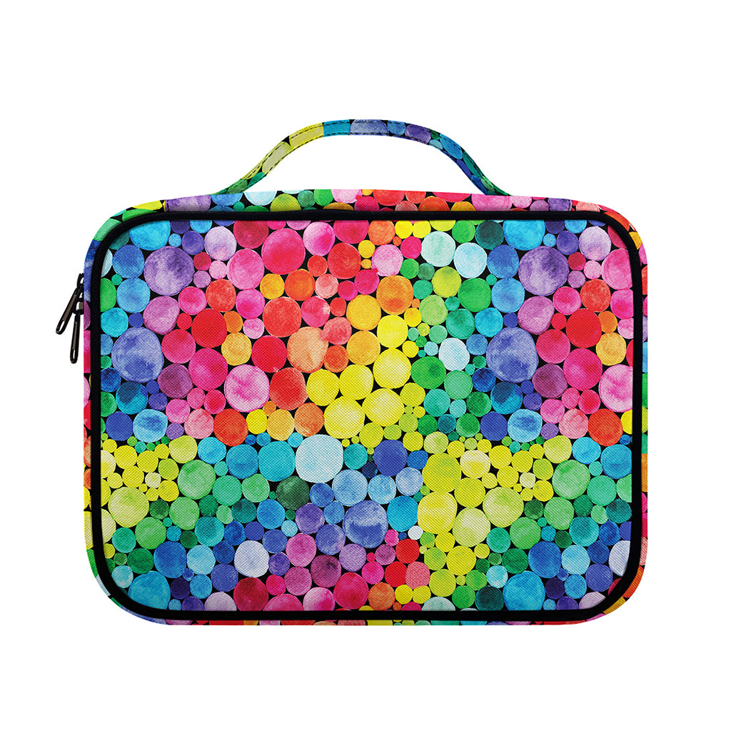 Watercolor Rainbow Pattern Print Briefcase Bible Bag