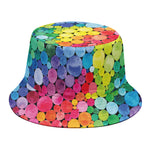 Watercolor Rainbow Pattern Print Bucket Hat