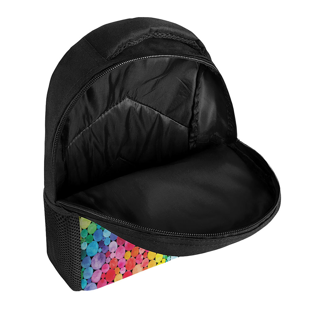 Watercolor Rainbow Pattern Print Casual Backpack