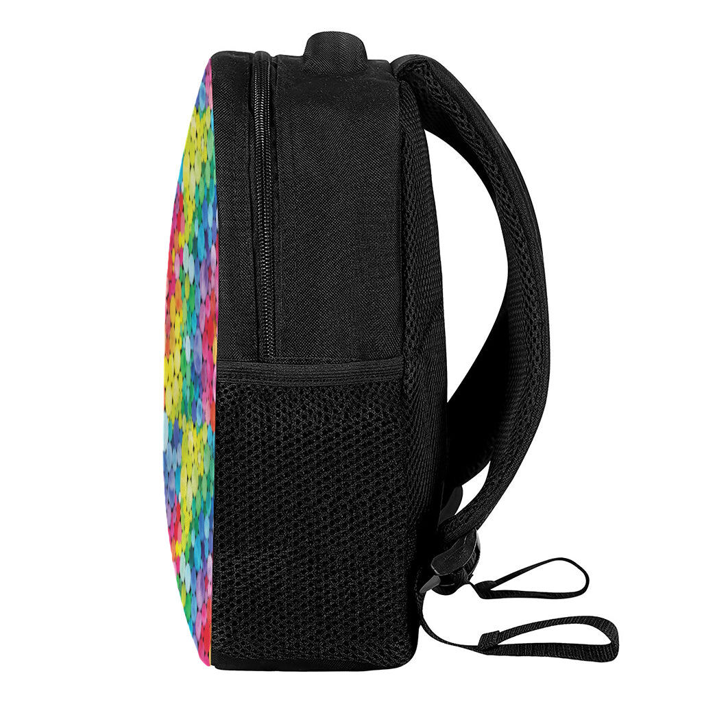 Watercolor Rainbow Pattern Print Casual Backpack