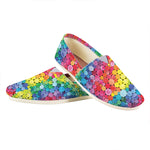Watercolor Rainbow Pattern Print Casual Shoes