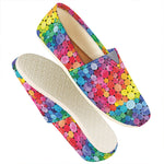 Watercolor Rainbow Pattern Print Casual Shoes