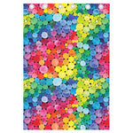 Watercolor Rainbow Pattern Print Curtain