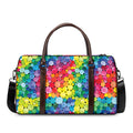 Watercolor Rainbow Pattern Print Duffel Bag