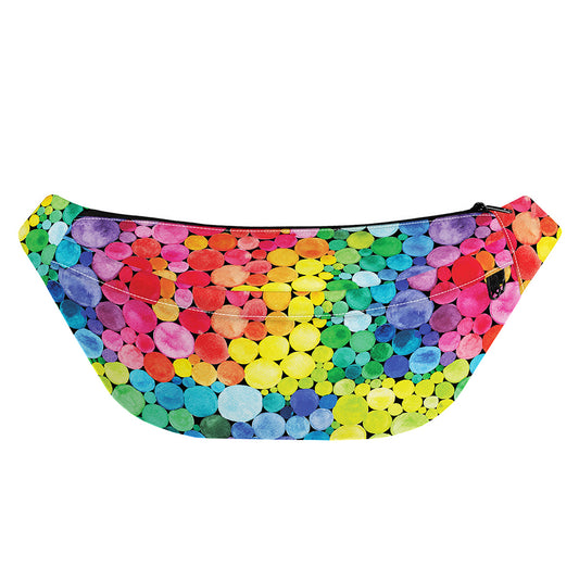 Watercolor Rainbow Pattern Print Fanny Pack