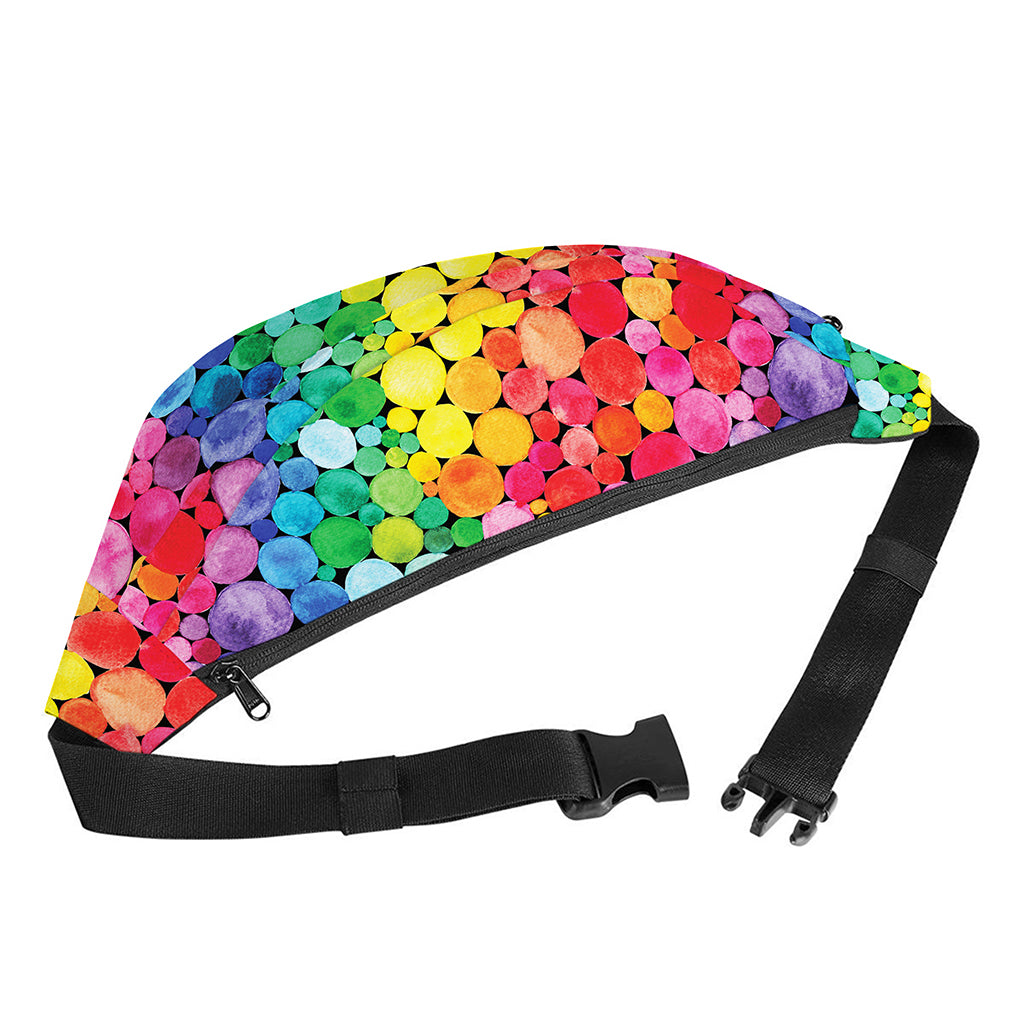 Watercolor Rainbow Pattern Print Fanny Pack