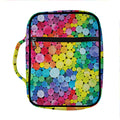 Watercolor Rainbow Pattern Print Front Pocket Bible Bag