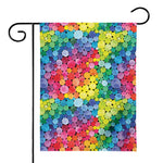 Watercolor Rainbow Pattern Print House Flag