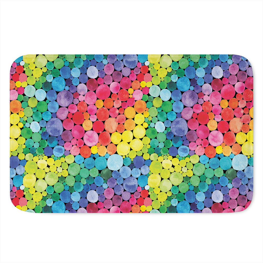 Watercolor Rainbow Pattern Print Indoor Door Mat