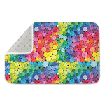 Watercolor Rainbow Pattern Print Indoor Door Mat