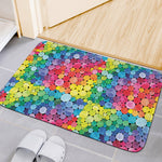 Watercolor Rainbow Pattern Print Indoor Door Mat