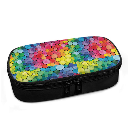 Watercolor Rainbow Pattern Print Insulin Cooler Travel Case