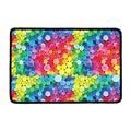 Watercolor Rainbow Pattern Print Kitchen Mat