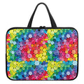 Watercolor Rainbow Pattern Print Laptop Sleeve With Handle