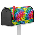 Watercolor Rainbow Pattern Print Mailbox Cover